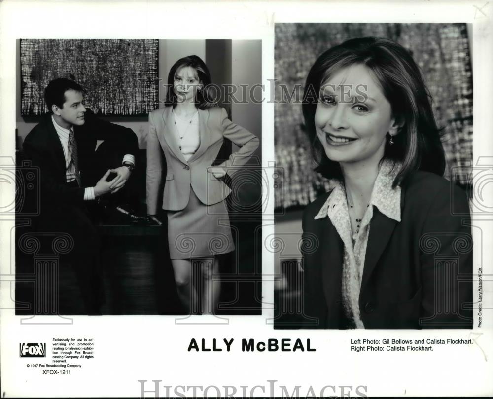 1997 Press Photo Ally McBeal Gil Bellows Calista Flockhart - cvp55732 - Historic Images