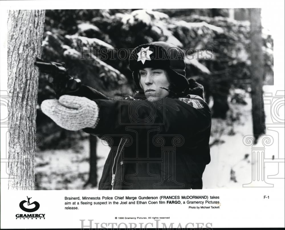 1996 Press Photo Frances McDormand in Fargo - cvp42725 - Historic Images