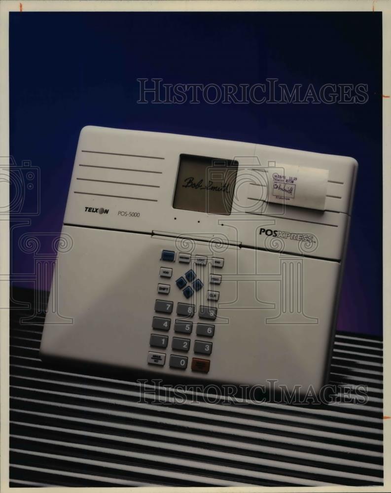 1991 Press Photo The new Telxon POS-5000 portable POS system - Historic Images