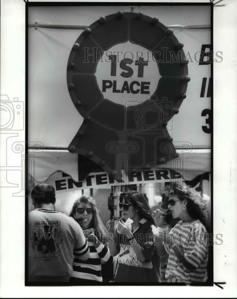 1989 Press Photo Ron Kleinman, Sherry Ross, Alisa Piscazzi &amp; Kristen Miller - Historic Images