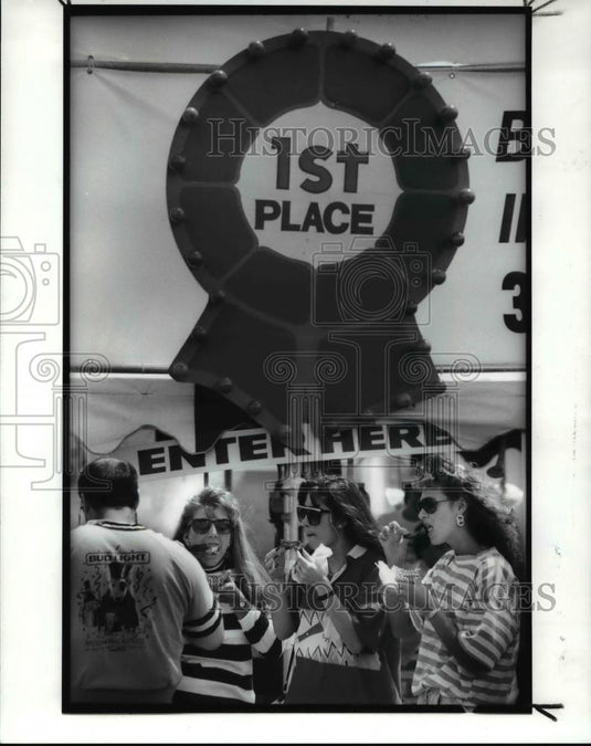 1989 Press Photo Ron Kleinman, Sherry Ross, Alisa Piscazzi & Kristen Miller - Historic Images