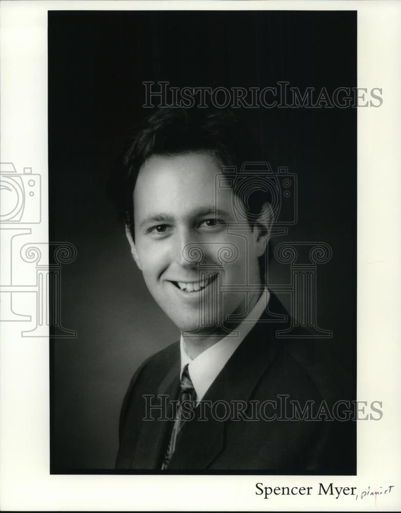 Press Photo Spencer Myer, pianist - Historic Images