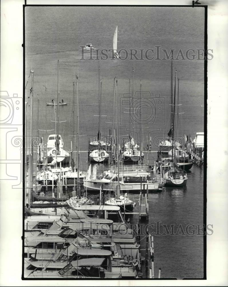 1983 Press Photo Cleveland Yachting club - Historic Images