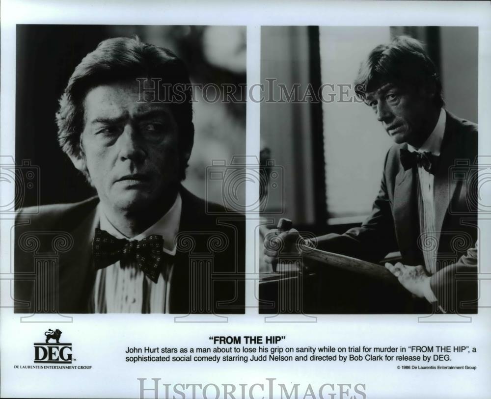 1987 Press Photo John Hurt stars in From the Hip - Historic Images