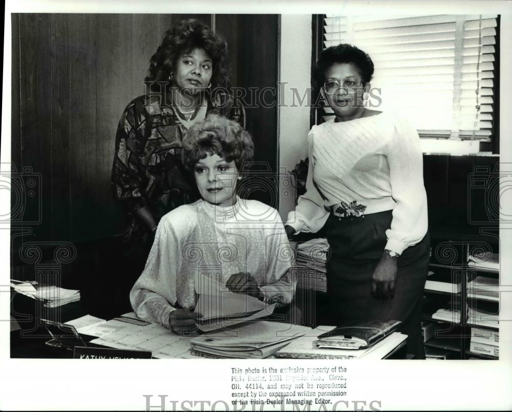 1988 Press Photo Female Business Enterprise Administrator, Cathey Belkoff - Historic Images