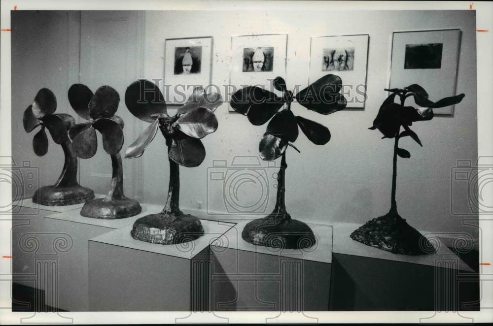 1976 Press Photo The plant sculpture by Jim Dine - Historic Images