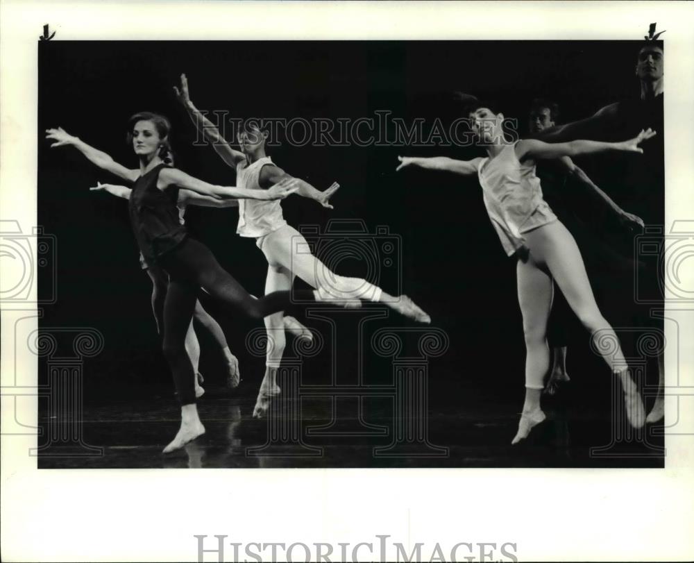 1986 Press Photo The Ohio Ballet rehearses Feral - Historic Images