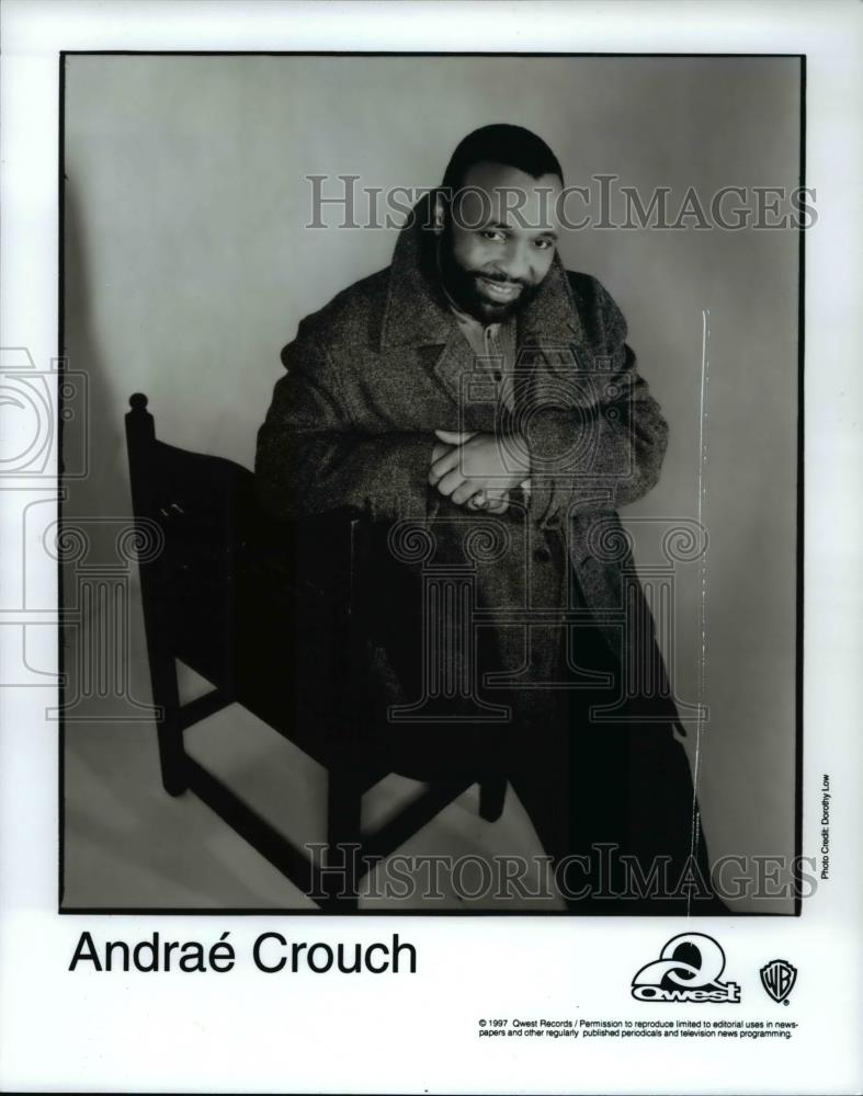 1997 Press Photo Andrae Crouch Gospel Singer Songwriter Musician and Composer - Historic Images