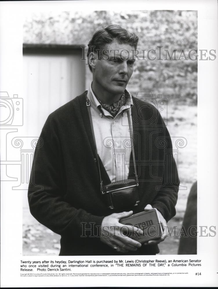 1994 Press Photo Christopher Reeve stars as Mr. Lewis in The Remains of the Day - Historic Images