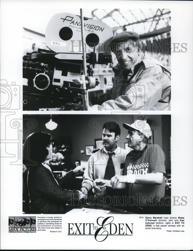 1995 Press Photo Garry Marshall Rosie O&#39;Donnell Dan Aykroyd in Exit to Eden - Historic Images