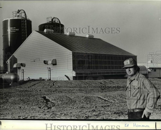 1985 Press Photo Solar Heated Pig Nursery - Historic Images