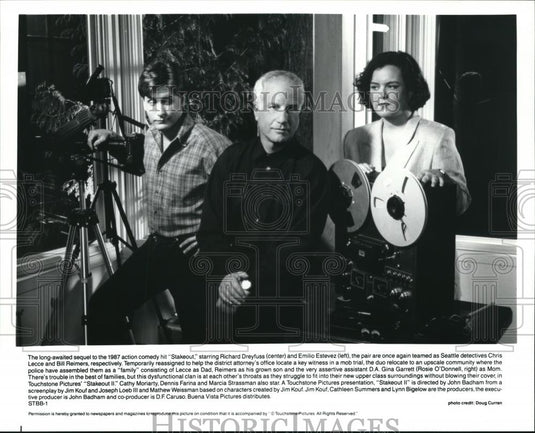 1994 Press Photo Richard Dreyfuss Emilio Estevez Rosie O'Donnell Another Stakout - Historic Images