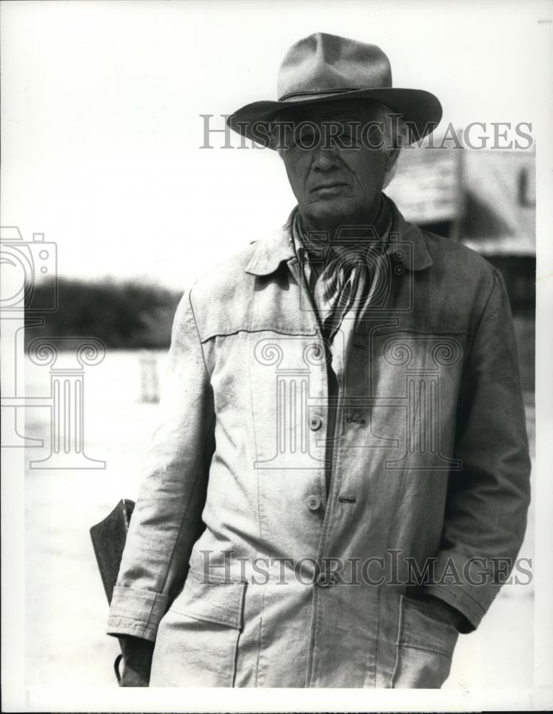 1989 Press Photo Richard Widmark stars in Once Upon a Texas Train - cvp48268 - Historic Images