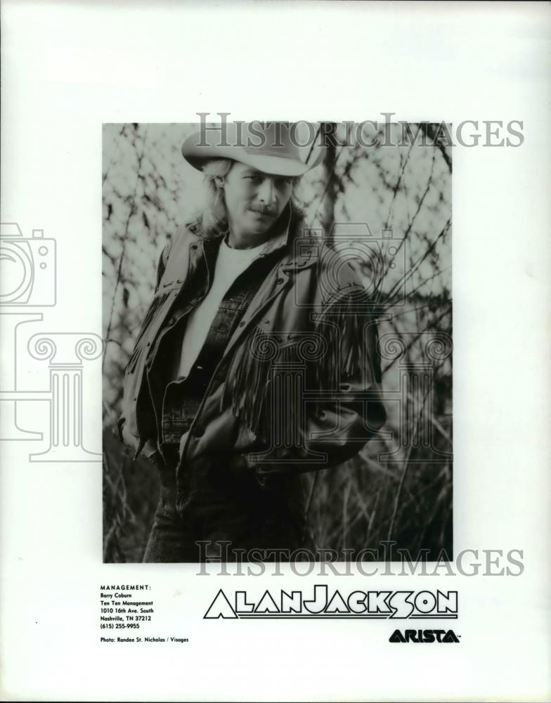 Press Photo Alan Jackson American Country Music Singer Songwriter and Musician - Historic Images