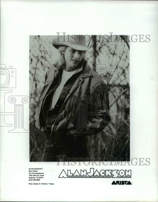 Press Photo Alan Jackson American Country Music Singer Songwriter and Musician - Historic Images