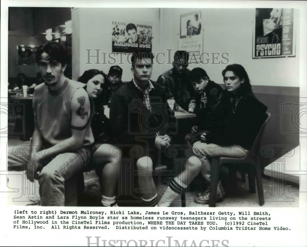 1993 Press Photo Dermot Mulroney Ricki Lake James LeGros and Balthazar Getty - Historic Images