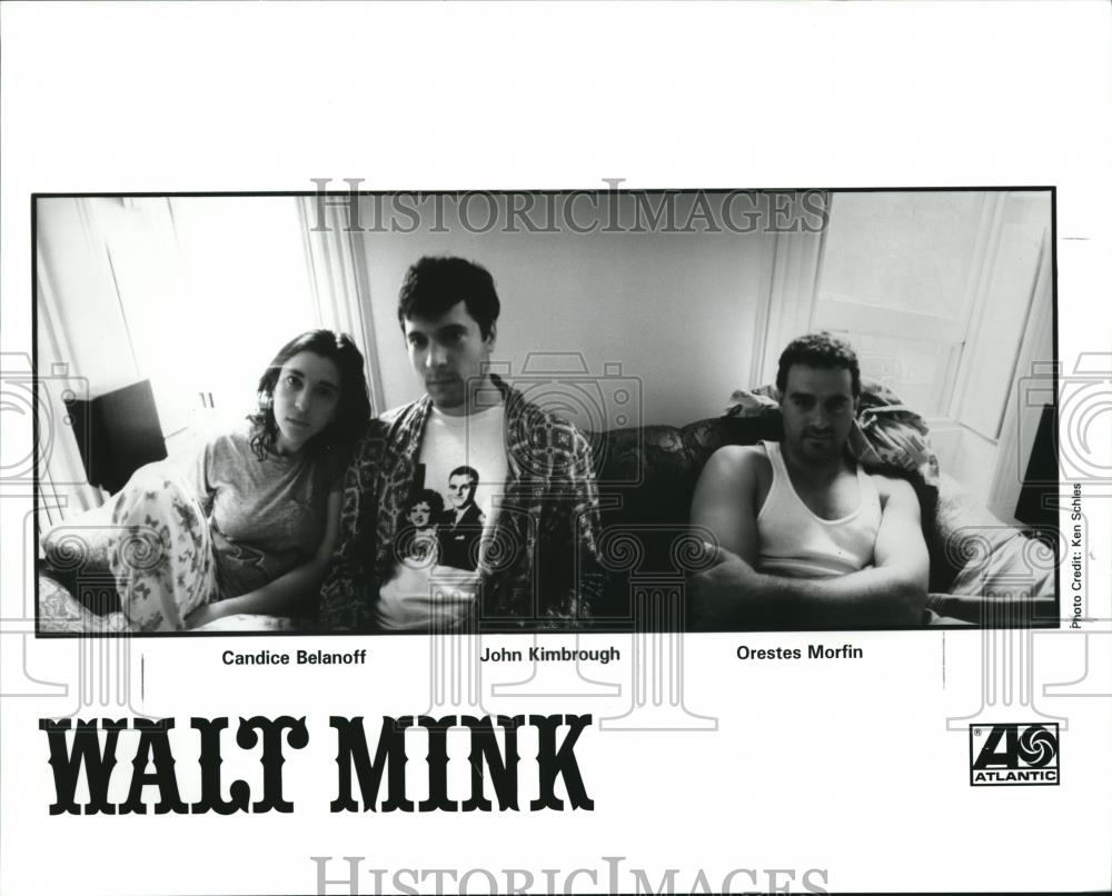 1996 Press Photo Candice Belanoff, John Kimbrough, Orestes Morfin of Walt Mink - Historic Images