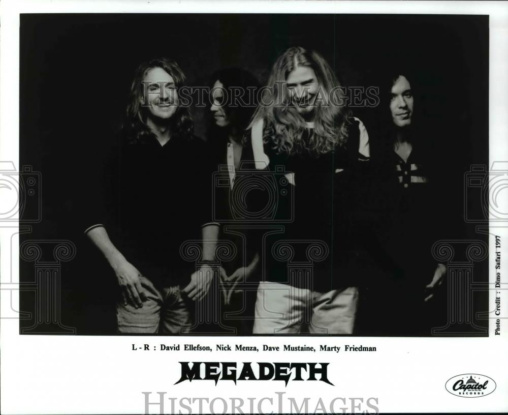 1997 Press Photo Megadeth Music Group - cvp45826 - Historic Images