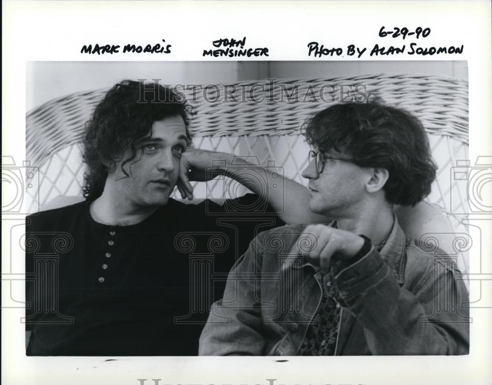 1990 Press Photo Mark Morris John Mensinger - Historic Images