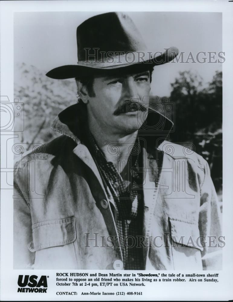 1990 Press Photo Rock Hudson in Showdown - cvp58098 - Historic Images