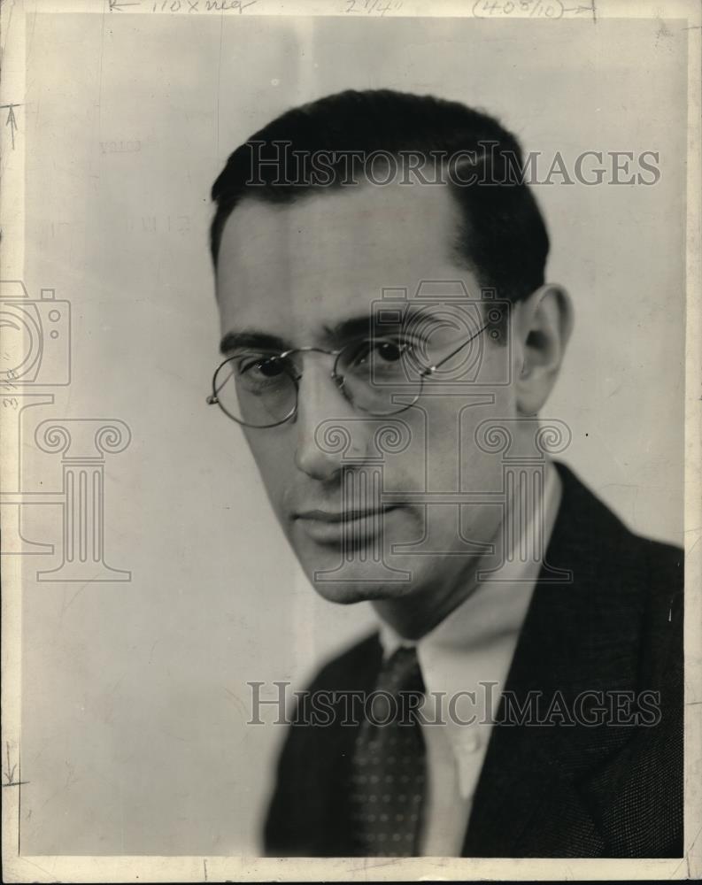 1935 Press Photo George H&gt; Richman, V.P. of Richman Brothers - Historic Images