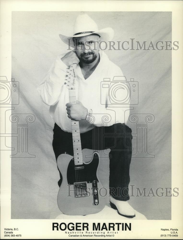 1992 Press Photo Roger Martin Music Artist - Historic Images