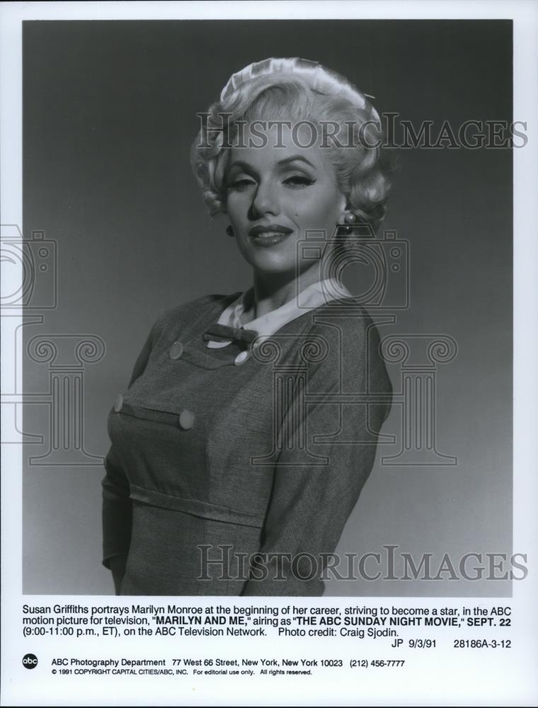 1991 Press Photo Susan Griffiths in Marilyn and Me - cvp58055 - Historic Images