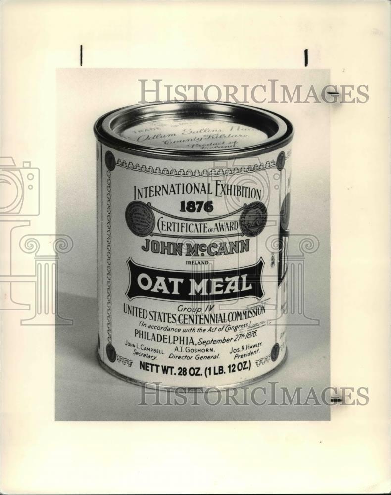 1990 Press Photo Oat Meal Can - Historic Images