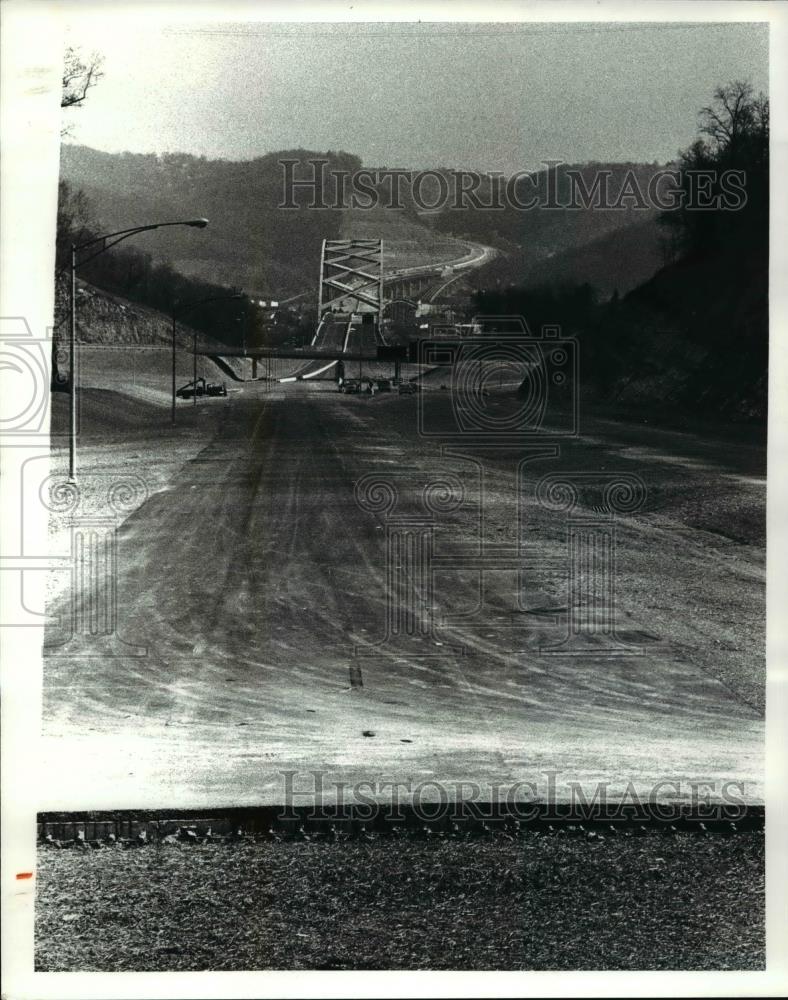 1980 Press Photo I-470 bridge over Ohio River at Bridgeport - Historic Images