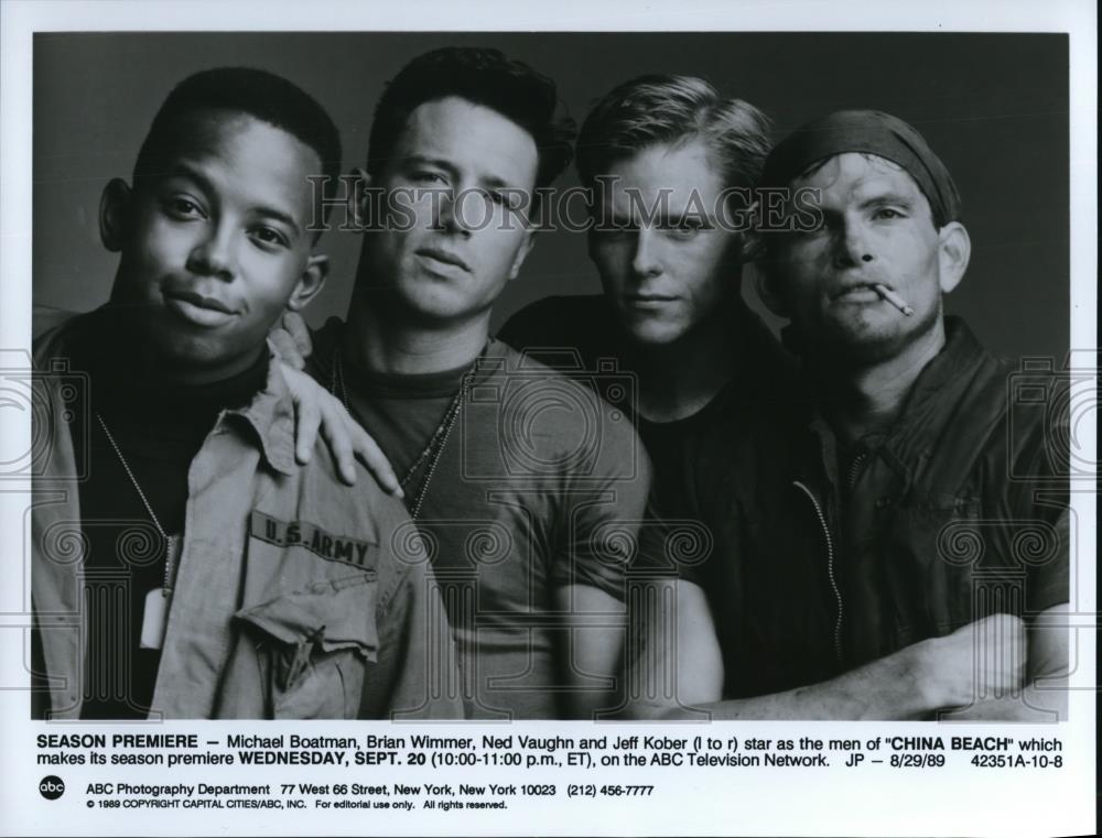 1989 Press Photo TV Program China Beach - Historic Images