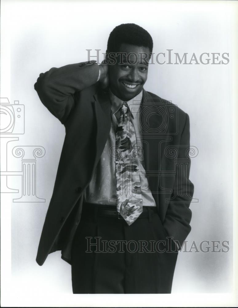 Press Photo Unknown Actor Poses In Suit - Historic Images