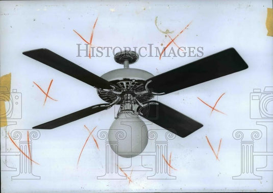 1978 Press Photo Ceiling fan - Historic Images