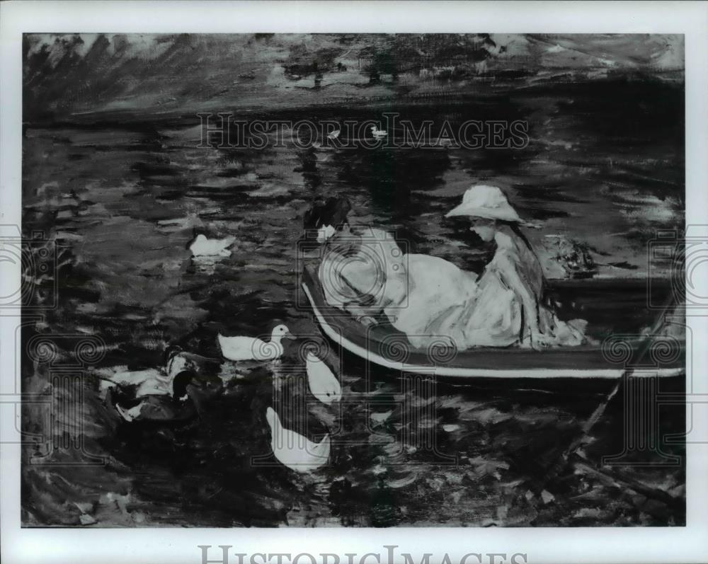 1981 Press Photo A painting by Mary Cassatt from the Armand Hammer Collection - Historic Images