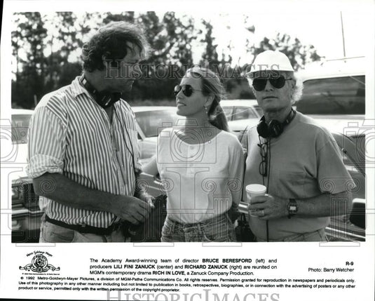 1994 Press Photo Bruce Beresford director Lili Fini Zanuck and Richard Zanuck - Historic Images