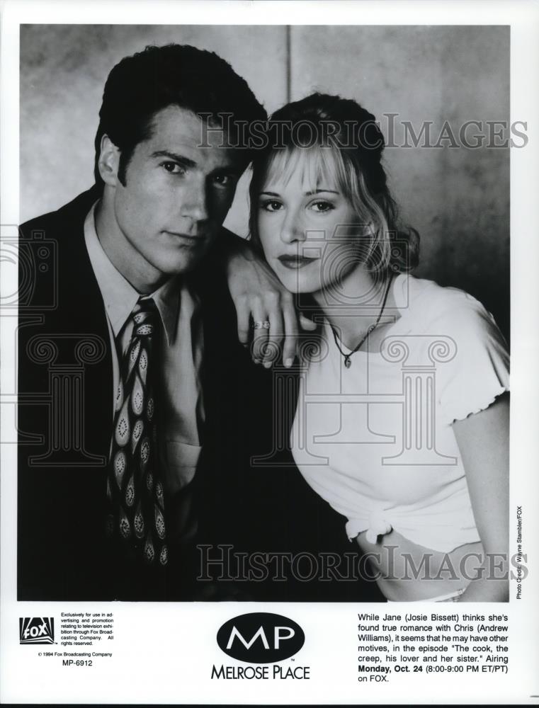 1995 Press Photo Josie Bissett & Andrew Williams - cvp48589 - Historic Images