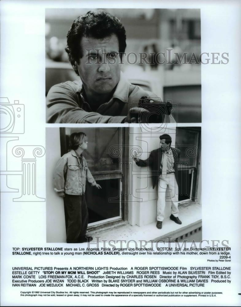 1993 Press Photo Universal presents Stop Or My Mom Will Shoot with Sylvester - Historic Images