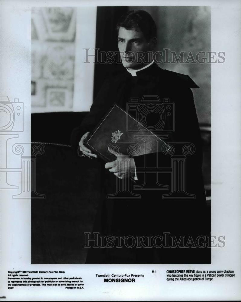 1982 Press Photo Christopher Reeve in Monsignor - cvp70211 - Historic Images