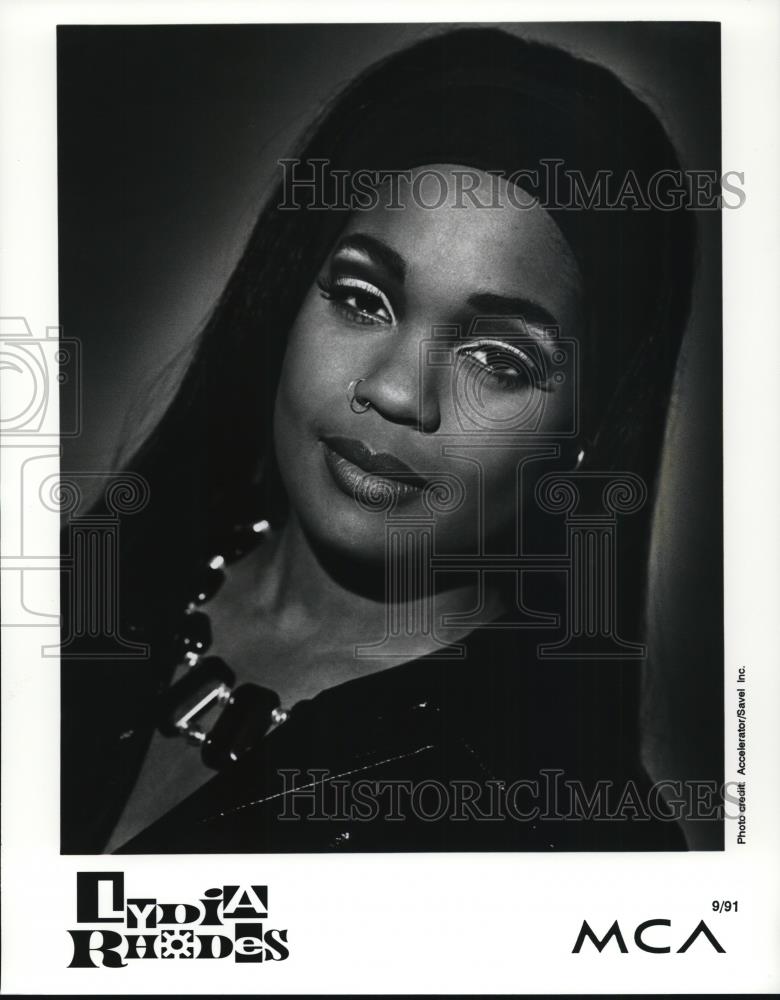 1991 Press Photo Lydia Rhodes American Pop Singer - cvp48322 - Historic Images