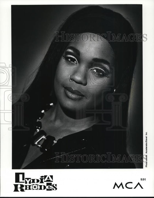 1991 Press Photo Lydia Rhodes American Pop Singer - cvp48322 - Historic Images