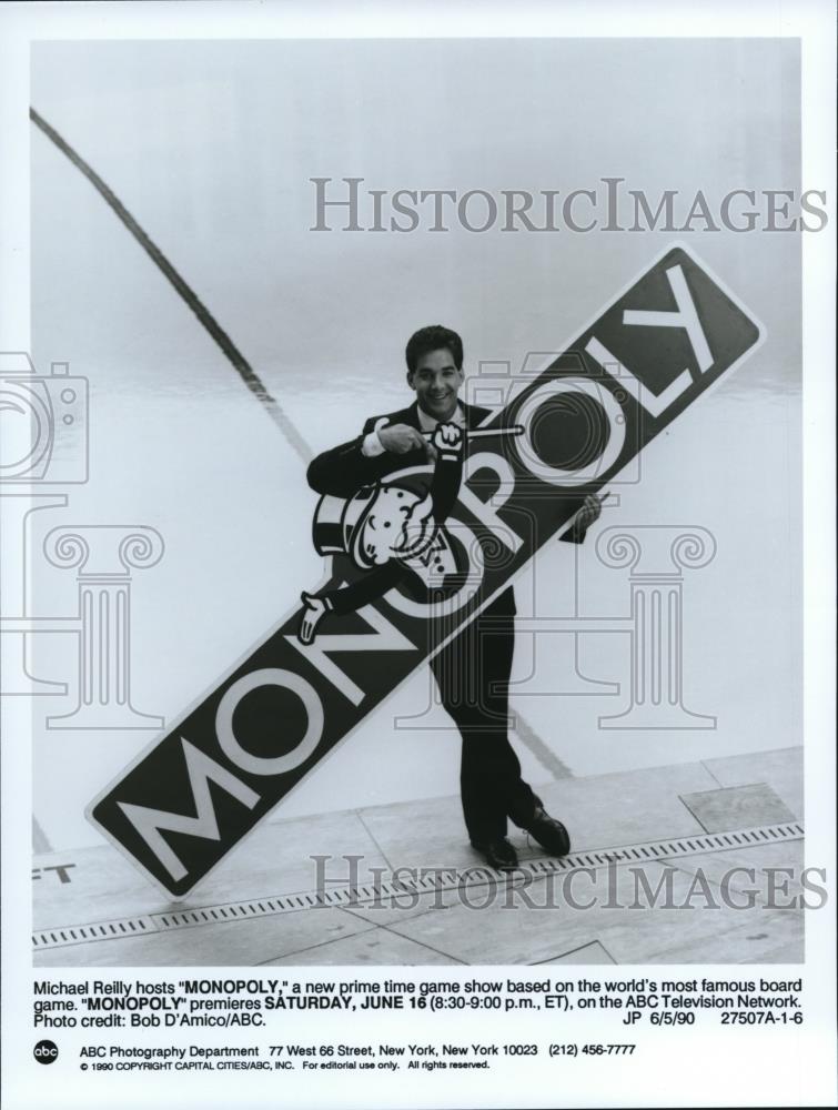 1990 Press Photo Michael Reilly, host of Monopoly - cvp72776 - Historic ...
