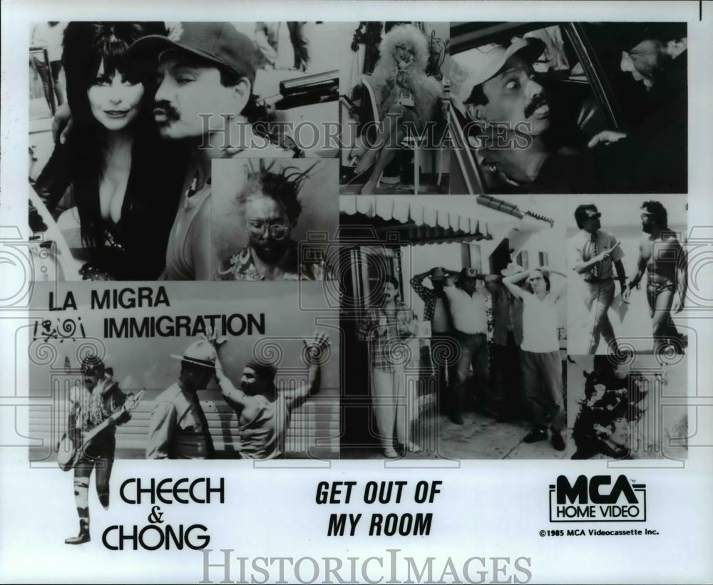 1985 Press Photo Cheech &amp; Chong Get Out of My Room - cvp46065 - Historic Images