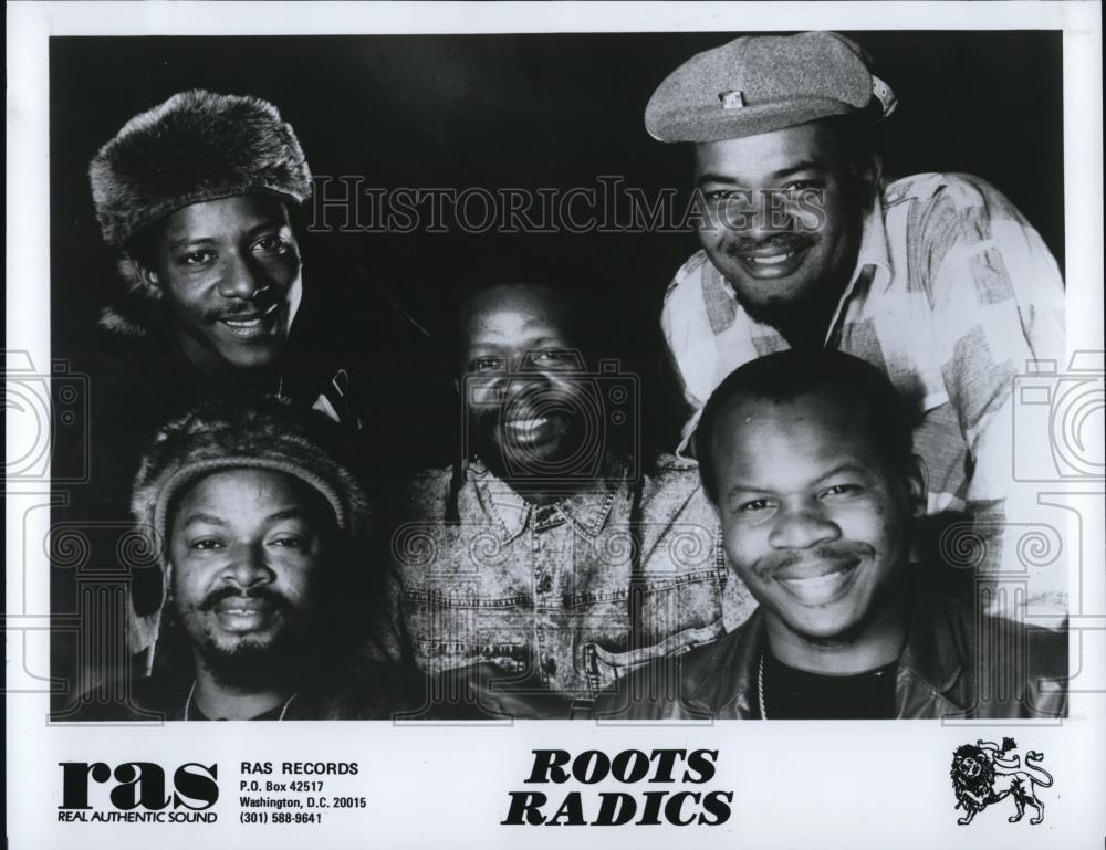 1990 Press Photo Musical group &quot;Roots Radics&quot; - cvp54426 - Historic Images