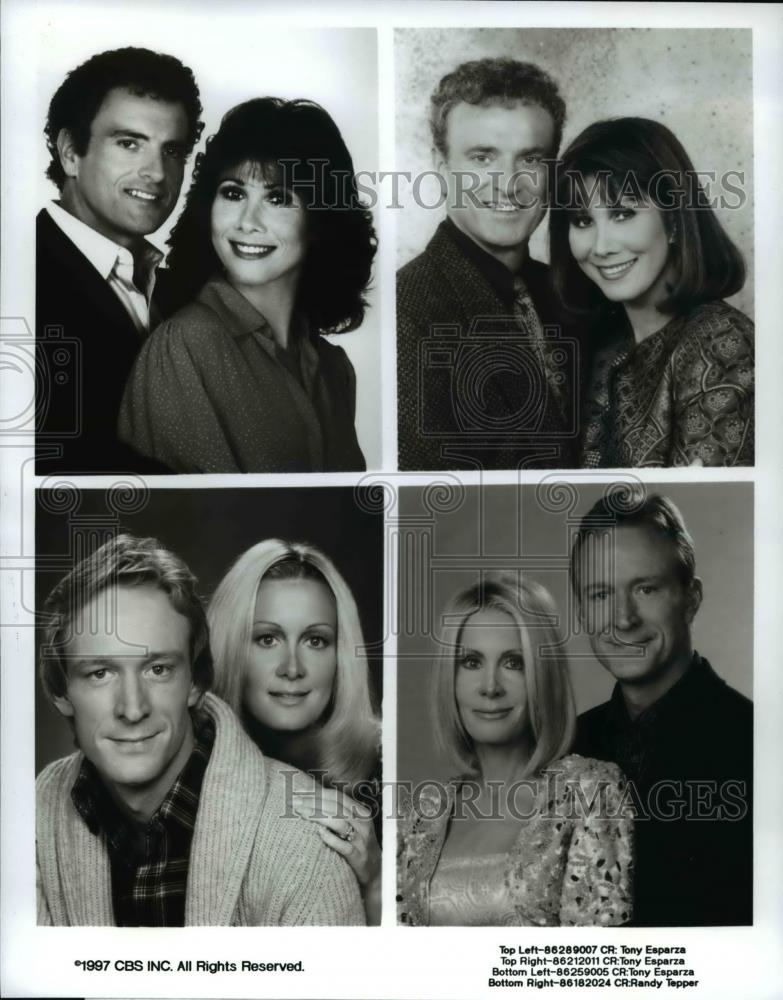 1997 Press Photo Kevin Dobson MIchele Lee Joan Van Ark Ted Shackelford - Historic Images