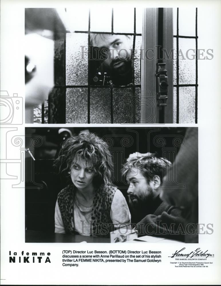 1992 Press Photo Luc Besson and Anne Parillaud in &quot;La Femme Nikita&quot; - cvp50250 - Historic Images