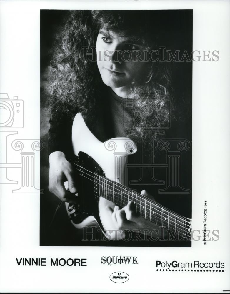 1988 Press Photo Vinnie Moore Musiican - Historic Images