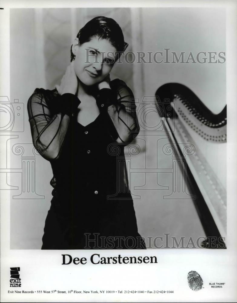 Press Photo Dee Carstensen American Alternative Harp Player and Singer - Historic Images