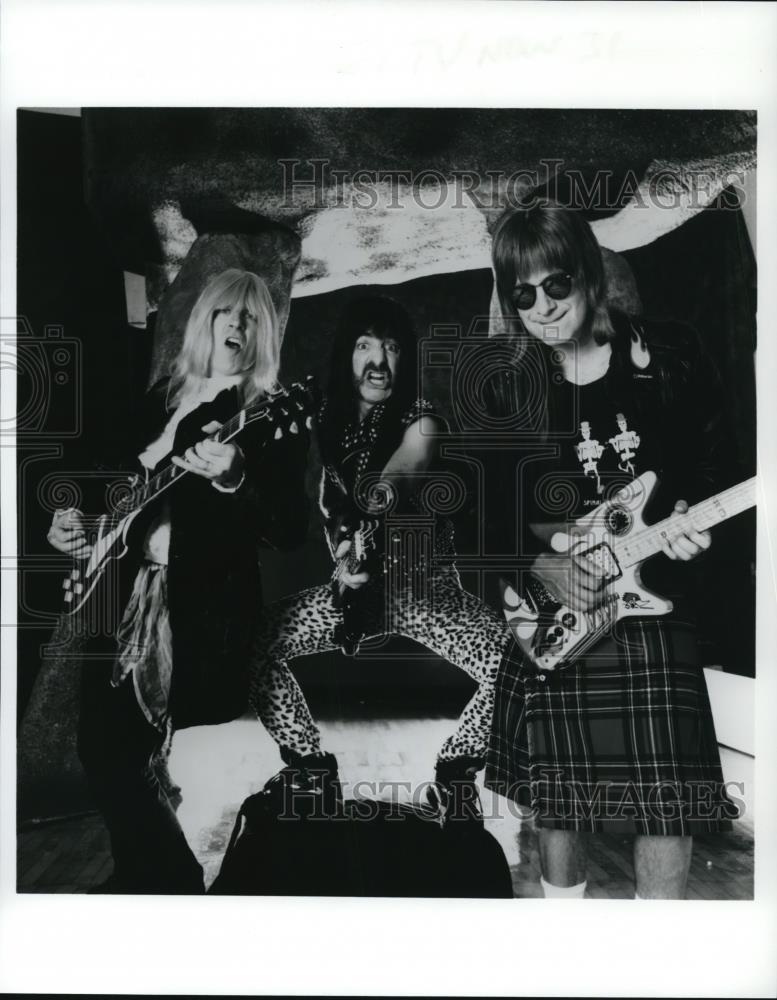 1992 Press Photo Michael McKean Christopher Guest and Harry Shearer Spinal Tap - Historic Images