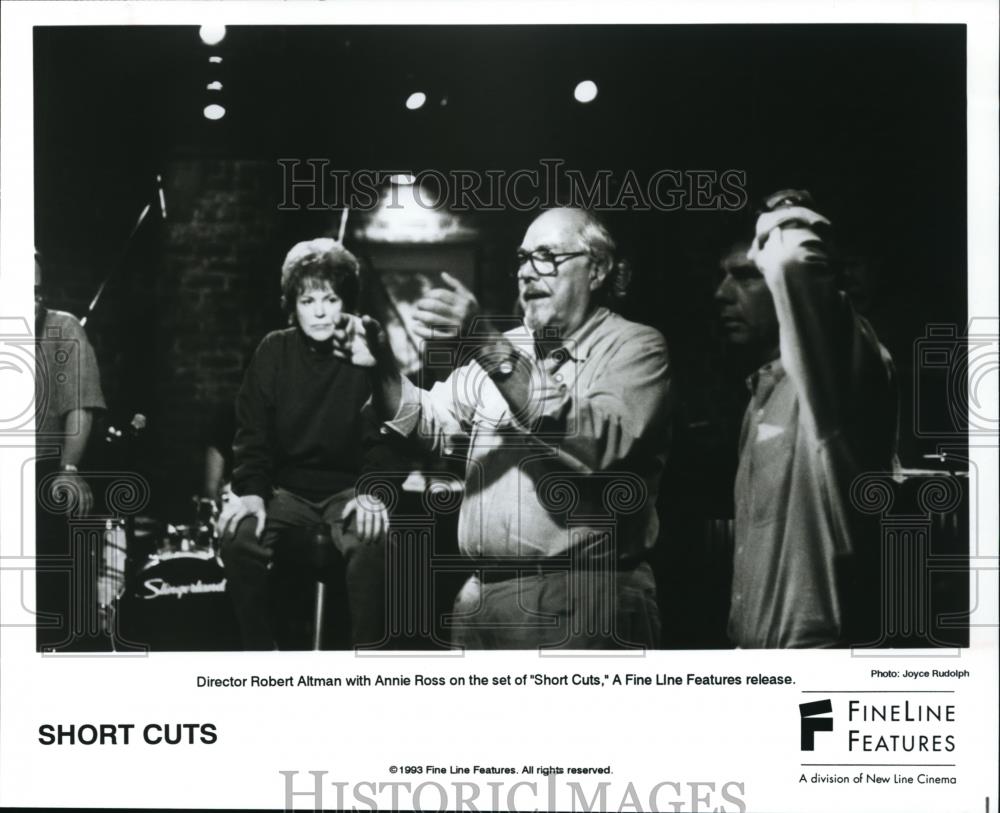 1993 Press Photo Robert Altman director with Annie Ross in Short Cuts - Historic Images