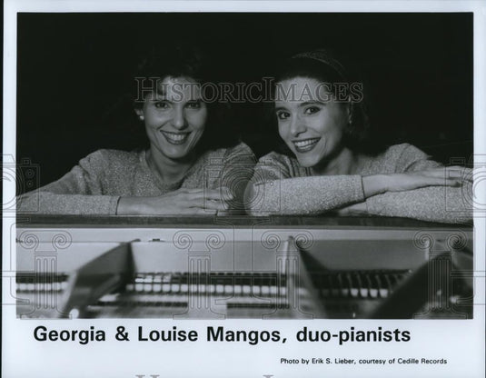 1993 Press Photo Georgia & Louise Mangos Duo-Pianists - Historic Images