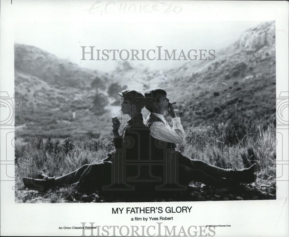 1991 Press Photo Paul Crachet and Julien Ciamaca star in My Father&#39;s Glory - Historic Images